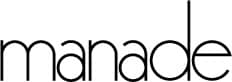 Logo simple et moderne affichant le texte 'manade' en minuscules, caractères fins et noirs sur fond blanc.